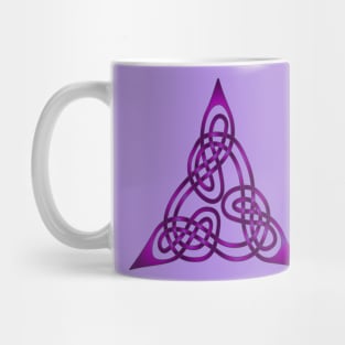 Triangle Knot With Doubled Threads Purple Mug